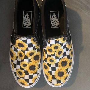 Vans sunflower slip on